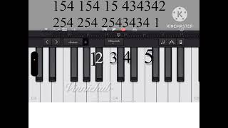 Brother Louie Mix Modern talking piano tutorial [upl. by Assylem577]