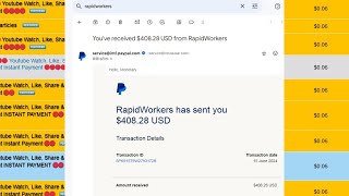 Rapidworkers Payment Proof 2024  Worldwide [upl. by Boar]