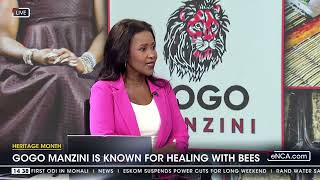 Heritage Month  Gogo Manzini is known for healing with bees [upl. by Ena]