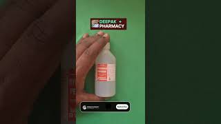 Hydrogen peroxide solution uses in hindi  Hydrogen peroxide solution Deepak pharmacy [upl. by Drarig962]