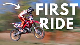 WIDE OPEN 2STROKE Riding the 2023 Honda CR250 Build [upl. by Ydnak]