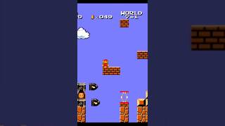 Level completed Without touching the flag pole mario supermariobros mariobros supermario shorts [upl. by Adlemi746]