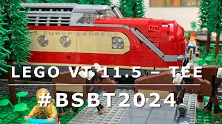 LEGO VT 115 TransEuropExpress TEE beim BauSpielBahnTreffen 2024 BSBT2024 [upl. by Eltsyrc]