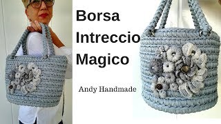 Borsa Intreccio Magico  uncinetto facile [upl. by Atika702]