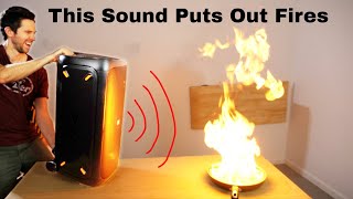 Using Sound as a Fire Extinguisher [upl. by Ettebab]