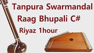 Tanpura Swarmandal C  Raag Bhupali [upl. by Tirrell386]