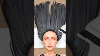 ASMR Hair Spa Treatment 2D Animation shorts [upl. by Lorou]