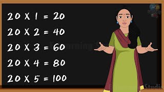 Table of 20  Learn Multiplication  Table  Kids Education  ELearning [upl. by Coop437]