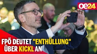 FPÖ deutet quotEnthüllungquot über Kickl an [upl. by Hymie173]