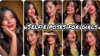 Cute selfie poses for girls 🌼poses in kurti at home ✨🌷youtubevideo snapchat viralvideo [upl. by Htiffirg]