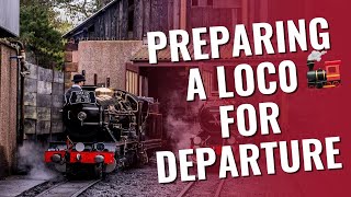 Preparing a Steam Locomotive for departure at a narrowgauge railway [upl. by Rossner]