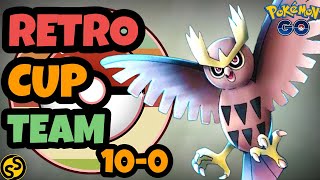 BEST RETRO CUP TEAM WITH NOCTOWL  POKEMON GO BATTLE LEAGUE [upl. by Ylnevaeh]