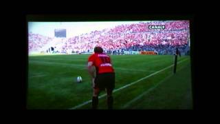 RUGBY TOP14 TOULON TOULOUSE PENALITE DROP ET ESSAIS SACKEY TOULON STUDIO LIVE 2011 [upl. by Manvell]