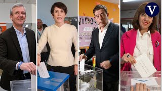 Así han votado los principales candidatos a las elecciones de Galicia [upl. by Lull]