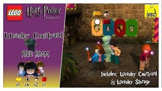 Lego Harry Potter 57 Weasley Courtyard FREE ROAM All Collectibles  HTG [upl. by Farrow293]