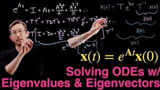 Solving Systems of Differential Equations with Eigenvalues and Eigenvectors [upl. by Clarinda]