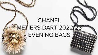 CHANEL METIERS DART COLLECTION 202223 ❤️ CHANEL EVENING BAGS [upl. by Aivital]