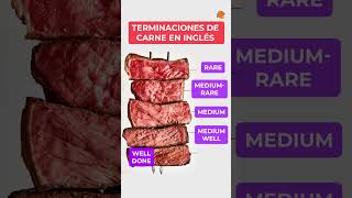 TERMINACIONES DE CARNE EN INGLÉS 🥩 shorts [upl. by Lashonde]