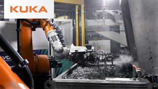 Extreme Temperatures Extreme Robots Druckguss Westfalen Relies on KUKA Foundry Technology [upl. by Harbour]