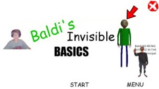 Baldi basics THE TEACHER IS INVISIBLE Impossible Mod edition baldi basics mod [upl. by Querida]