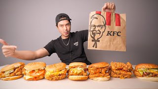 Trying ALL 7 Korean KFC Chicken Sandwiches [upl. by Odetta484]