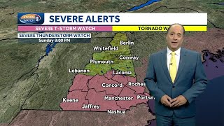 Severe thunderstorm watch issued in southern NH northern NH watch lifted [upl. by Annahvas417]