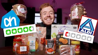 Aldi vs Albert Heijn BMerken TEST 🤤🛒  Vet Gezellig Eten [upl. by Shank]