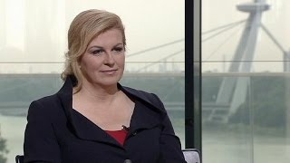 Croatian President Kolinda Grabar Kitarovic from peace recession to feminism [upl. by Meri]