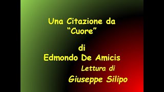 Citazione da quotCuorequot Edmondo De Amicis [upl. by Lilias]