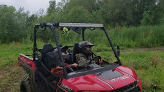 Polaris ranger 150 highlifter lift kit mudding part 2 [upl. by Esinart]