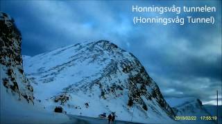 Norway NorthCape Winter Driving  Part 1 Lakselv to Skarsvag Crossing [upl. by Silbahc]