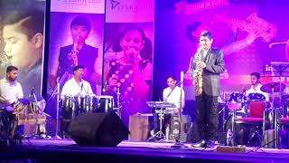 Chura liya hai  HARSH BHAVSAR playing Saxophone instrumental At pune [upl. by Nnylhsa]