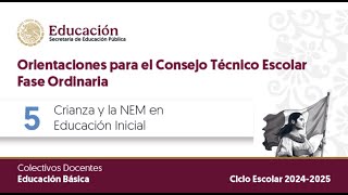 2a Sesión CTE Tema 5 Crianza y la Nueva Escuela Mexicana Claves para la Educación Inicial [upl. by Shanly]