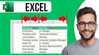 How To Adjust The Width Of Cells Manually And Automatically In Excel [upl. by Nyleve]