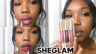 SHEGLAM MAKEUP TRYON HAUL MINI MATTE ALLURE LIPSTICKSAfter the moment👄  Ariel Allure [upl. by Micki]