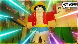 THATS NOT YOURS LUFFY SAMA ALL HAIL EMPEROR STRAW HATDUNGEON QUEST ROBLOX [upl. by Anelah]