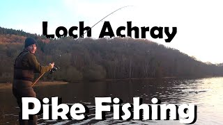 Winter Pike Fishing On Loch Achray Scotland [upl. by Sirak]