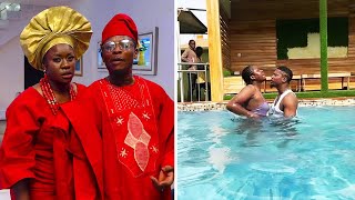 Watch what Rotimi Salami did to Olayinka Solomon in a swimming pool Bimpe Oyebade Lateef Adedimeji [upl. by Soirtemed]