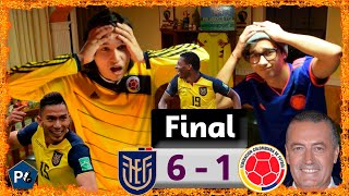 Ecuador 6 Colombia 1  Eliminatorias Qatar 2022 Conmebol  Reacciones Amigos  Club de la Ironía [upl. by Icyak104]