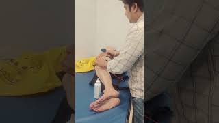 Electrotherapy physiotherapy practice video [upl. by Sucramej382]