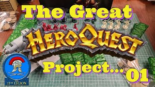 The Great HeroQuest Project Episode 01  Introduction Painting and modeling VLOG Custom Board [upl. by Coheman811]