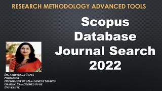 Scopus Database Journal Search 2022scopusjournal searchscopus indexed2022 [upl. by Erej]