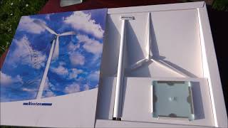 Wind turbine model unboxing Vestas V47660 metal [upl. by Garihc674]