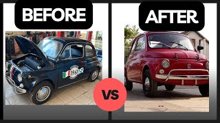 Fiat 500 restoration  FULL PROCESS [upl. by Beitz]