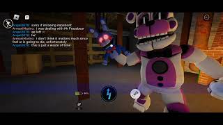 funtimefoxy came to fnaf ua fnaf ar roblox version [upl. by Hcelemile]