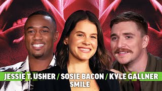 Smile Interview Sosie Bacon Jessie T Usher and Kyle Gallner [upl. by Ancel]