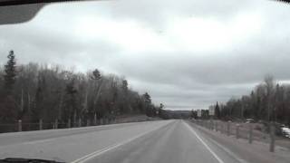 April 2009 North Bay Highway 17 Pembroke Ottawa Ontario Canada HD [upl. by Zosi]