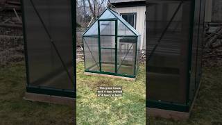 Was this Palram Mythos greenhouse worth it gardening backyardgardening diy [upl. by Sherwood688]