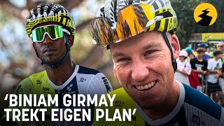 Mike Teunissen gaat sprint aantrekken voor Gerben Thijssen “Biniam Girmay trekt eigen plan” [upl. by Jenifer409]