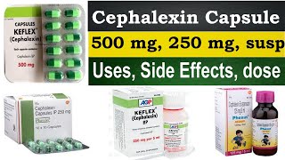 Cephalexin 500 mg 250 mg capsule cephalexin capsules ip 500mg hindi Uses Side Effects Dose [upl. by Esinehs]